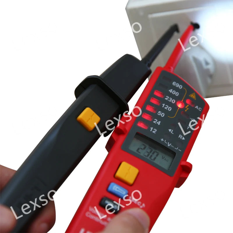 UNI-T UT18C Voltage and Continuity Tester Phase Sequence Test 0~690V AC DC Voltage Testers    ytdi