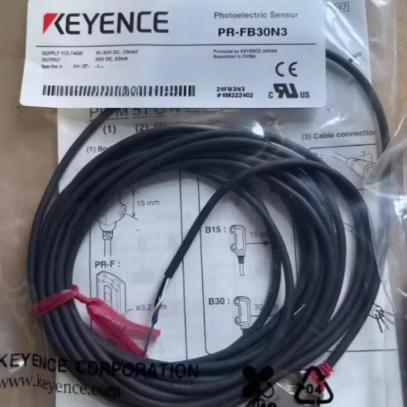 New KEYENCE Self-contained Miniature Photoelectric Sensor PR-FB30N3 lexso   ytdi