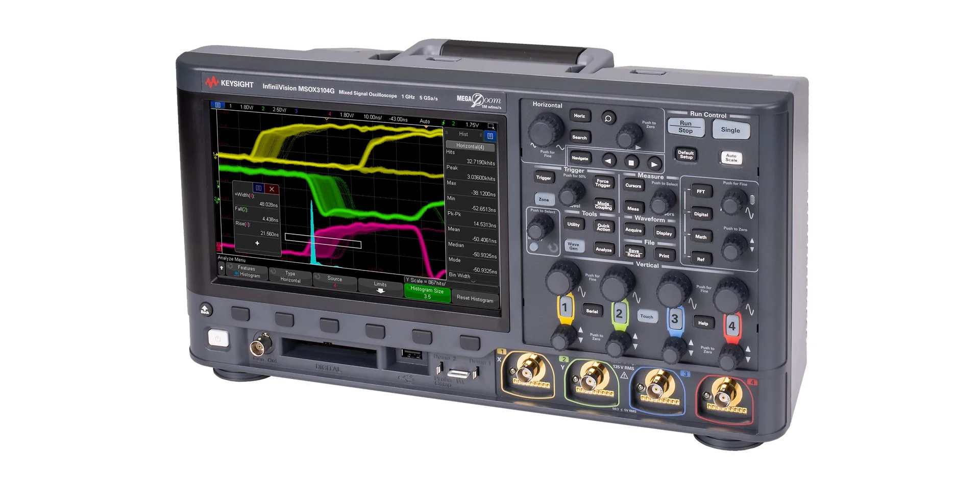 TTLTES KEYSIGHT DSOX3054G/DSOX3052G Digital Oscilloscope 500 MHz 5 GSa/s 4/2 Analog Channels