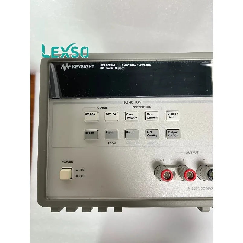 Keysight E3633A 200W Power Supply, 8V, 20A or 20V, 10A, Voltage: 0.05% + 10 mV Current: 0.2% +10 MA    lexso