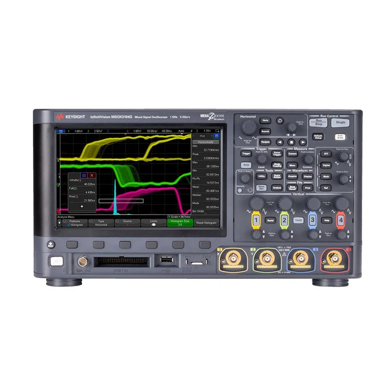 Keysight MSOX3052G Mixed Signal Oscilloscope, 500 MHz, 2 Analog Plus 16 Digital Channels New & Original - In Stock