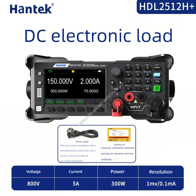 Hantek HDL2512H+ Programmable Load List Dc Electronic Load Output Power 300W