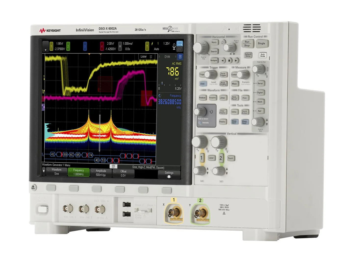Keysight Technologies DSOX6002A InfiniiVision 6000 X Series 1GHz Bench Oscilloscope with 2 Analogue Channels 1 Year Warranty   ytdi
