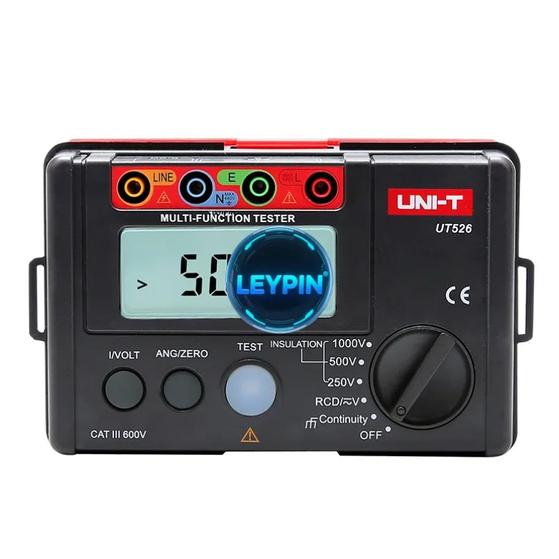 UNI-T UT526 Multi-function Electrical Tester Phase Conversion Insulation Ground Resistance Test Resistance Meters     lexso