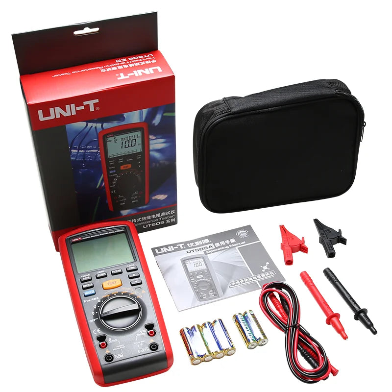 UNI-T UT505A Handheld True RMS Insulation Resistance Tester UT505B Digital Multimeter Measure Insulation Resistance PI DAR Ect    ytdi