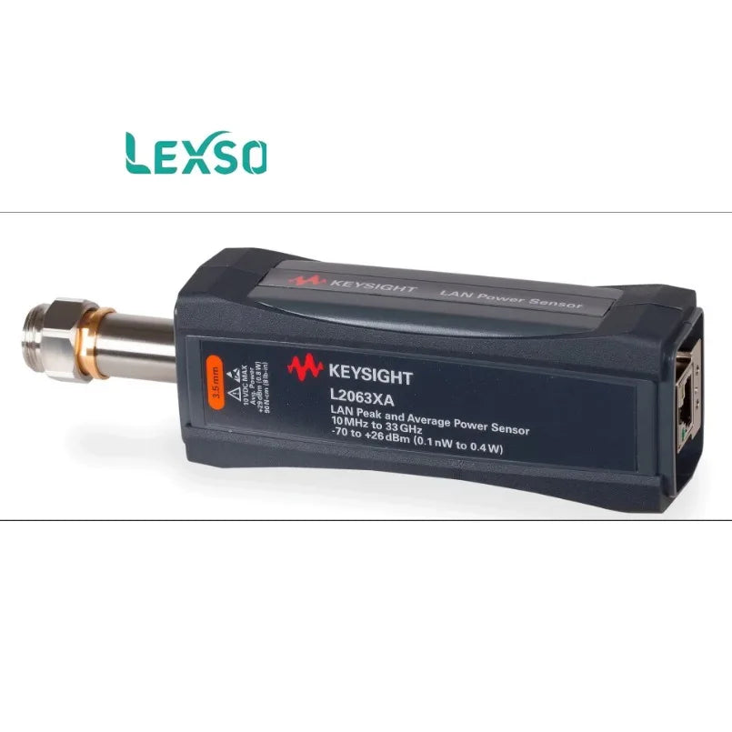 Keysight L2063XA 10MHz-33GHz/-70 to +26 DBm/50000 Readings/sec/1M LAN Wide Dynamic Range Average and Peak Power Sensor    lexso    ytdi