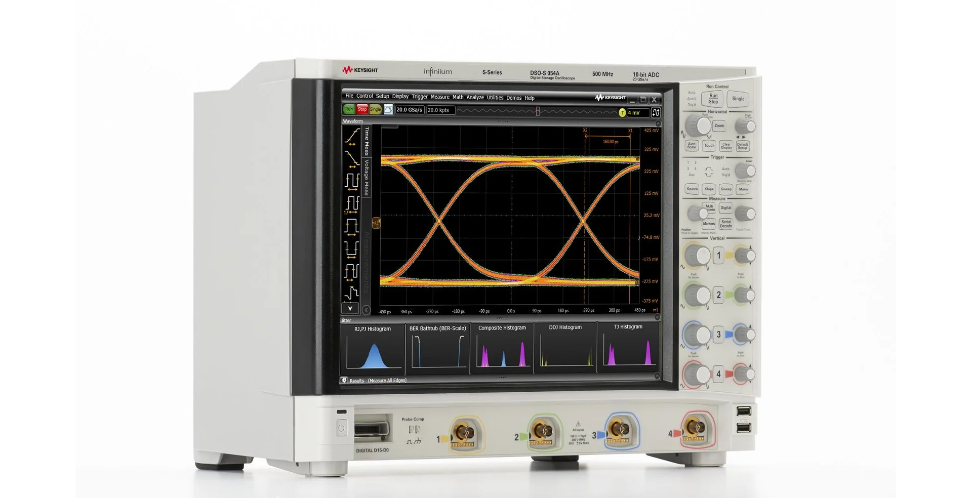 TTLTES Keysight High-Definition Oscilloscopes DSOS054A/DSOS104A/DSOS204A 500 MHz/1GHz/2GHz with 4 Analog Channels