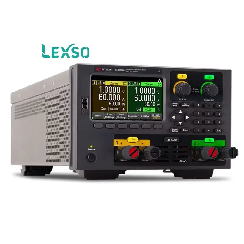 Keysight &Agilen EL34243A 600W Dual Input Desktop Electronic Load Including Dual Input 150V 60A 300W Made in America lexso