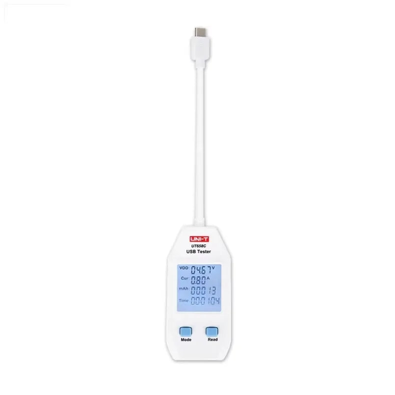 Unit-t UT658A Portable Output Voltage Current Resistance USB Professional Tester Meter USB Digital Display Data Storage lexso