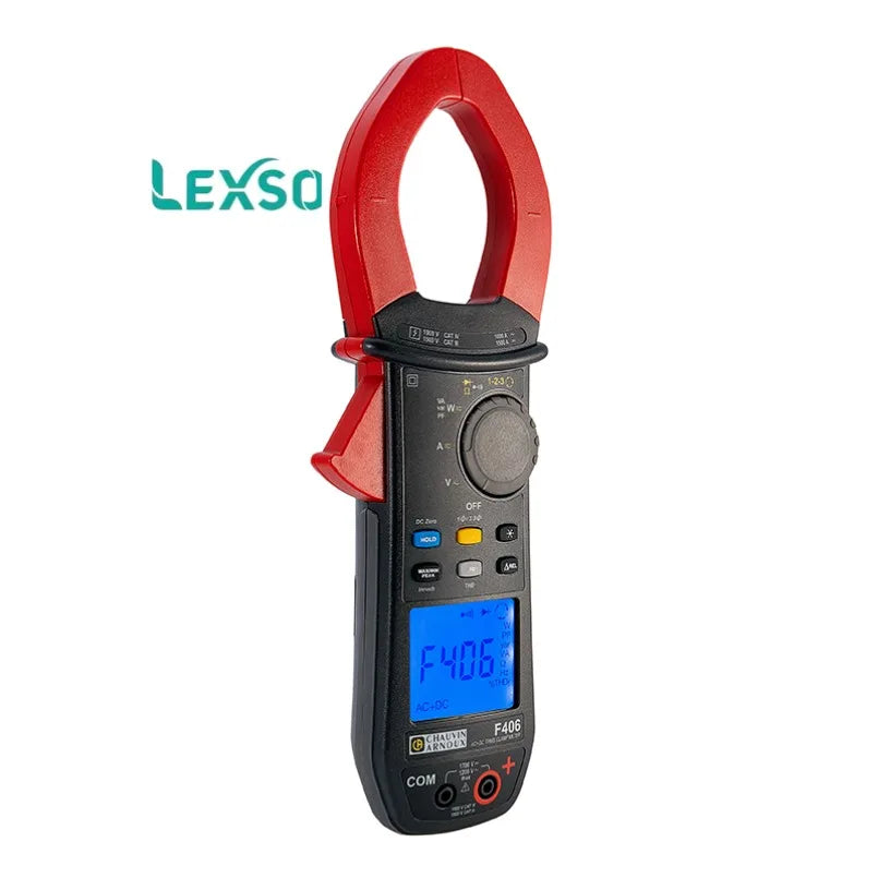 Chauvin Arnoux F406 Clamp Meter Splash-Proof (IP54) CAT III 1500 V CAT IV 1000 V Temperature Capacitance (P01120946)    lexso