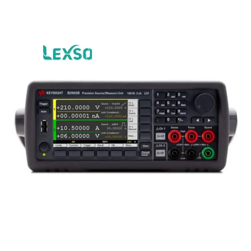 Keysight B2902B Precision Source/Measure Unit(2Ch, 100FA),  210V, 3A DC/10.5A Pulse    lexso