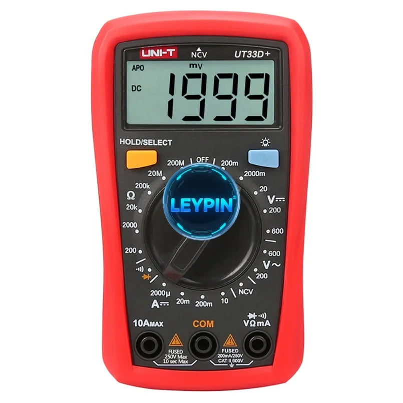 UT33D+ 1999 Counts Dc Tester Multimeter Unit Multimeter Voltage Meter Multimetro Digital      lexso