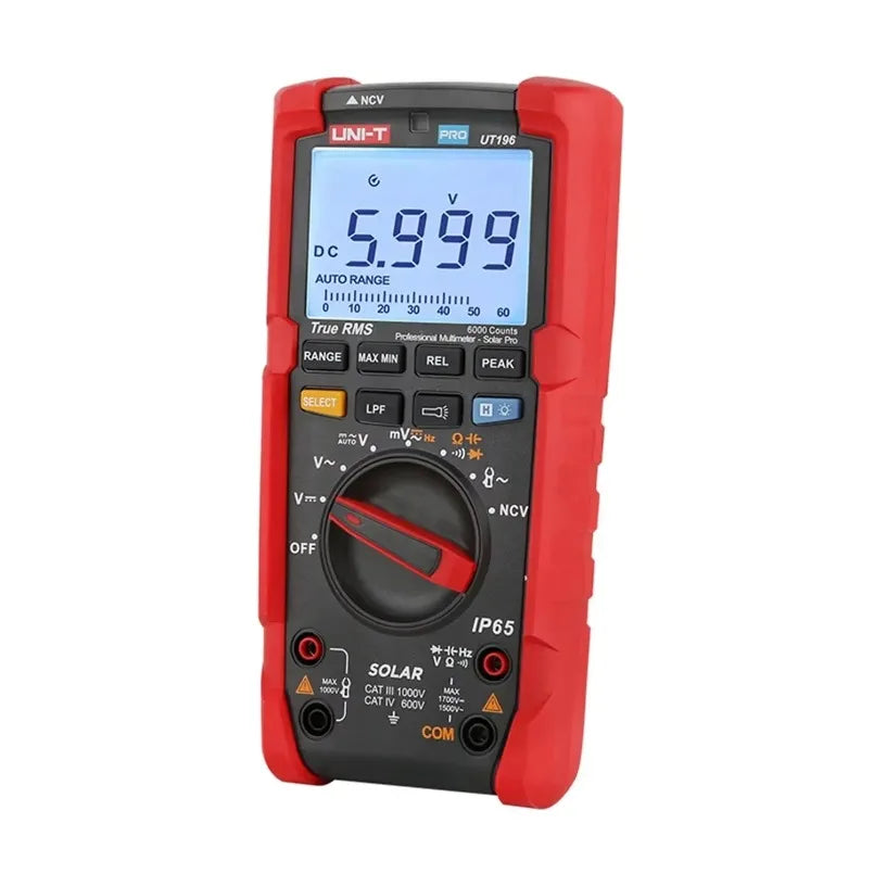 UNI-T UT196 Professional Digital Multimeter 1700V DC Voltage Tester True RMS Capacimeter Resistance Frequency Meter- Solar Pro lexso
