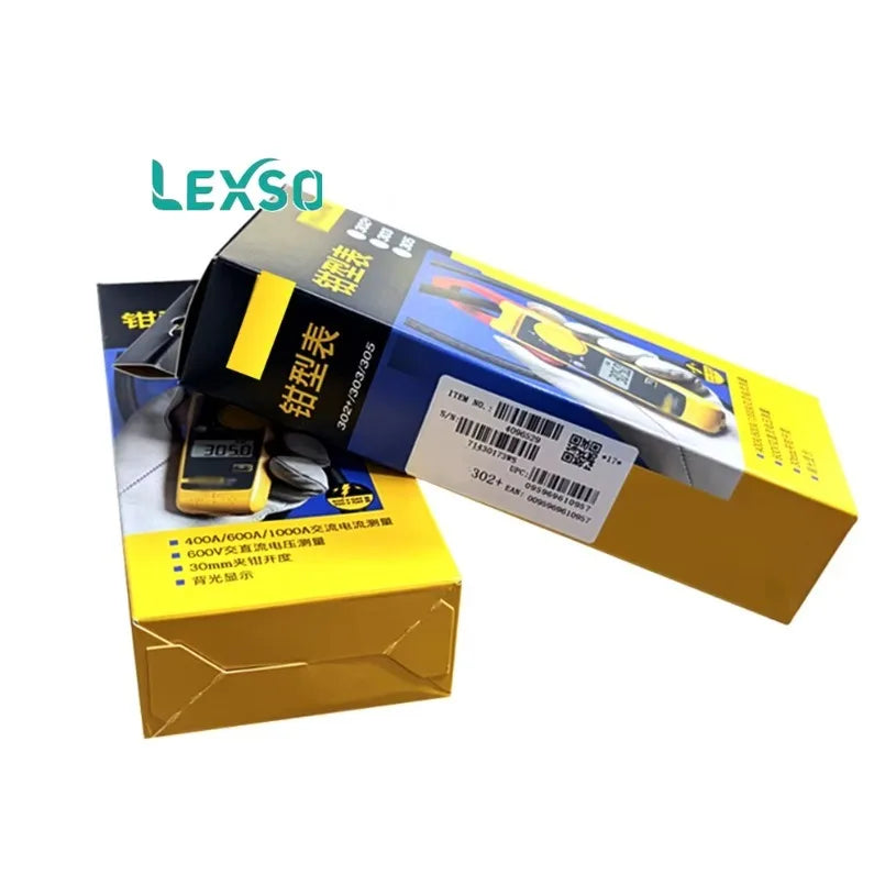 302+ AC Clamp Meter Digital Clamp Meter 400A 302+ Digital Multimeter Electrical Measurement Clamp Tester 302+ in Stock  lexso