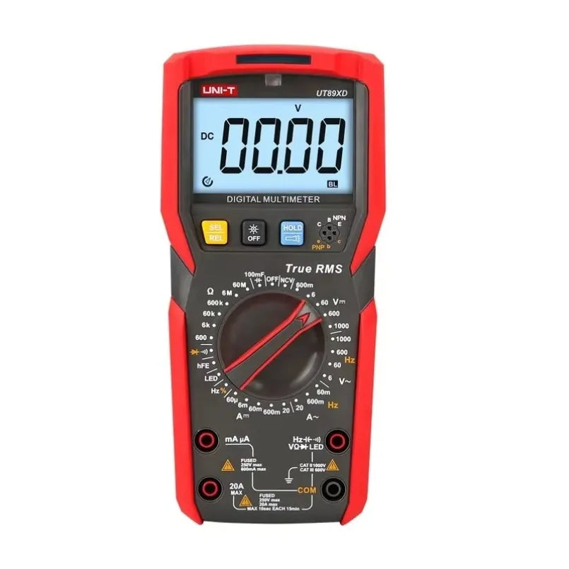 Uni-t UT89X Handheld Precise Digital Multimeter True RMS 20A Current DC Voltage Meter Temperature Capacitance Tester 5999-count lexso