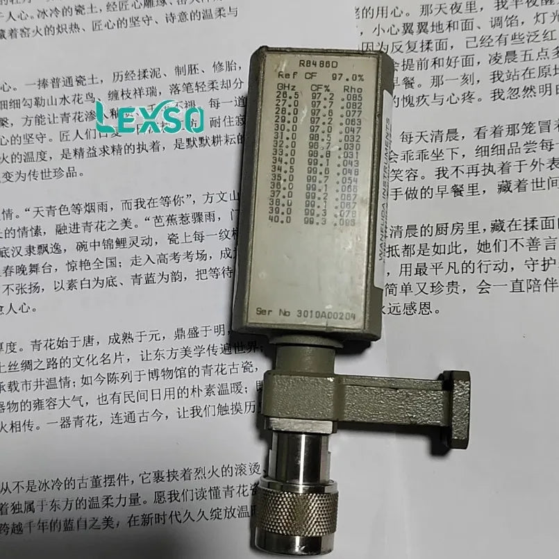 Keysight R8486D 26.5 GHz to 40 GHz Waveguide Power Sensor  -70 to -20 DBM    lexso