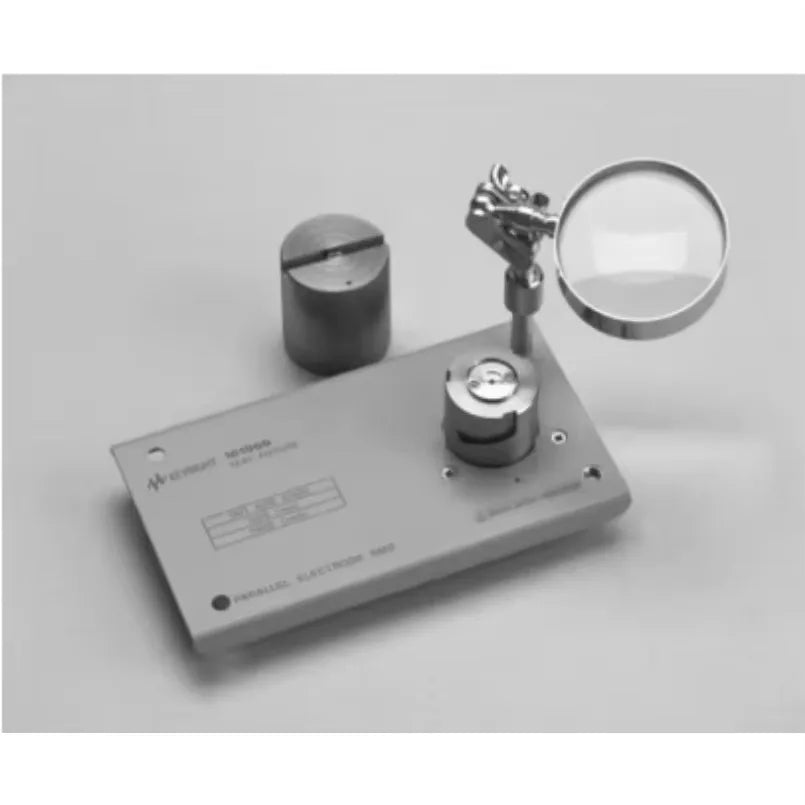 Keysight 16196A Parallel Electrode SMD Test Fixture, with Accurate Correlation up to 3 GHz.  lexso