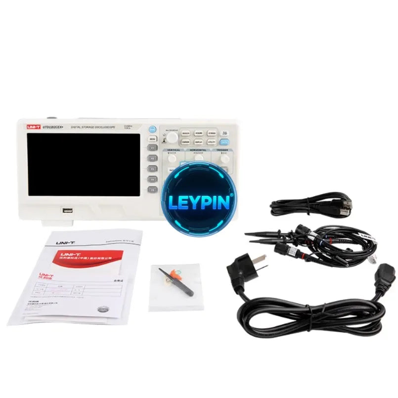 UNI-T UTD2102CEX+ (2 Channels / 100 MHz) UTD2052CEX+ 50MHz UTD2202CEX+ 200 MHz 1GSa/s 64kpts 5000 Wfms/s 6   lexso