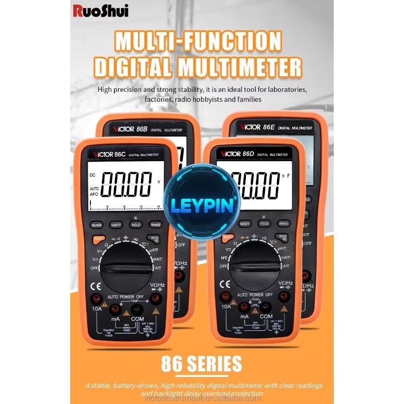 VICTOR 86C 3 3/4 Anti Interferential LCD Display Multimeter Digital Auto Range Meter VICTOR 86C    ytdi
