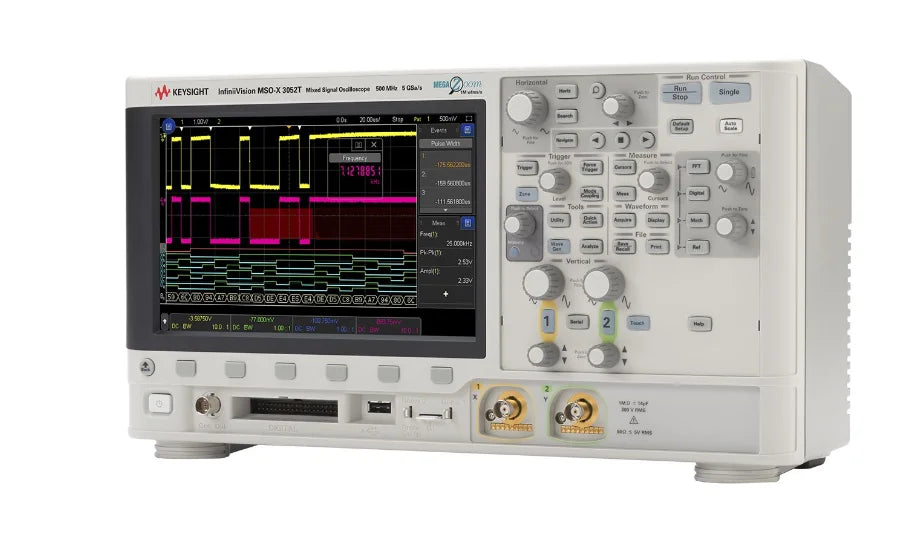 Keysight MSOX3052T Mixed signal Oscilloscope: 500mhz, 2 Analog Channels and 16 Digital Channels