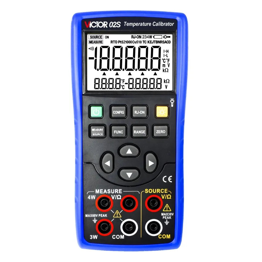 VICTOR VC02S High Precision Thermocouple Calibrator Digital Display Calibration Multi-function Calibrator LS    ytdi