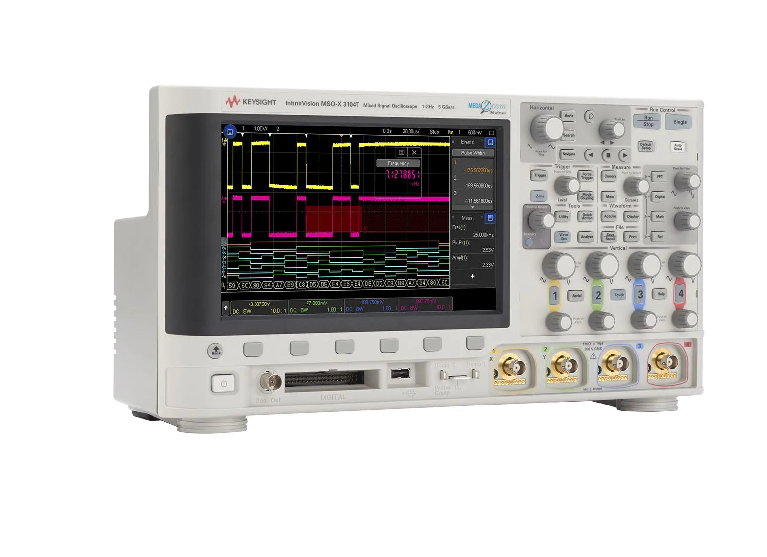 osciloscopio Keysight Technologies InfiniiVision 3000T X Series MSOX3102T 1GHz Bench Oscilloscope 2 Analogue Channels 16 Digital Measuring   ytdi
