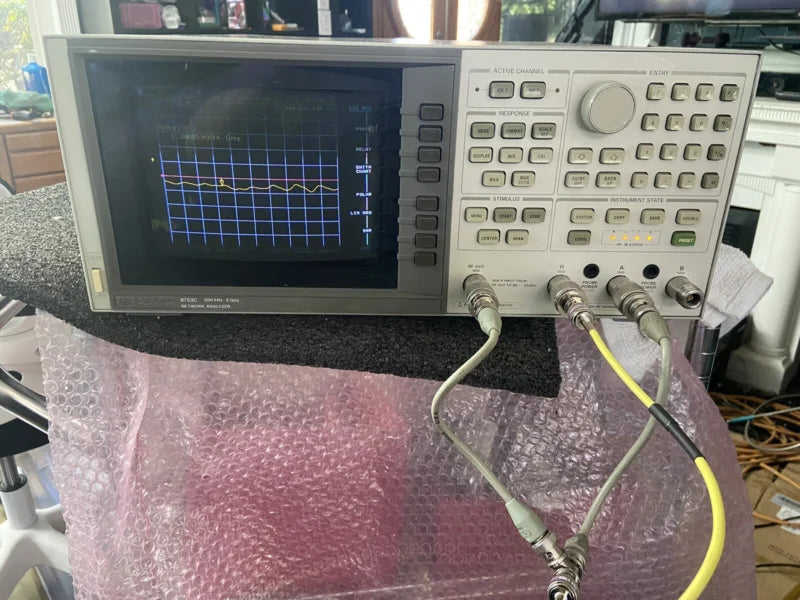 Used Agilent 8753C 300KHz - 3GHz Vector Network Analyzer Perfect Vna W/Source    ytdi