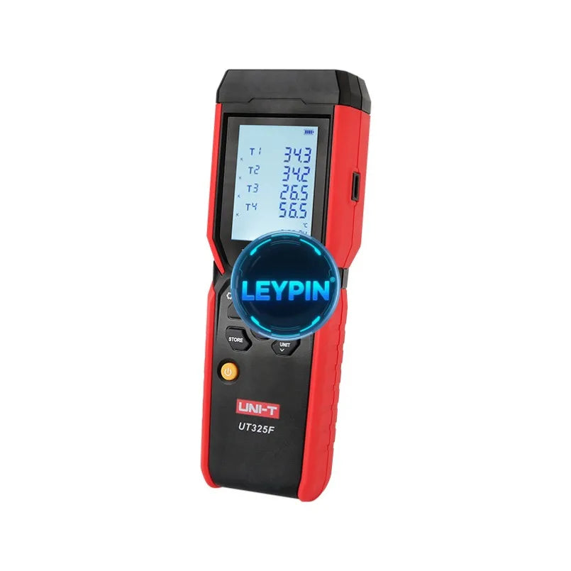UNI-T UT325F 4-Channel Thermometer 72000 Data Storage MIN/MAX/AVG/HOLD 7 Types PC Software and  APP     lexso