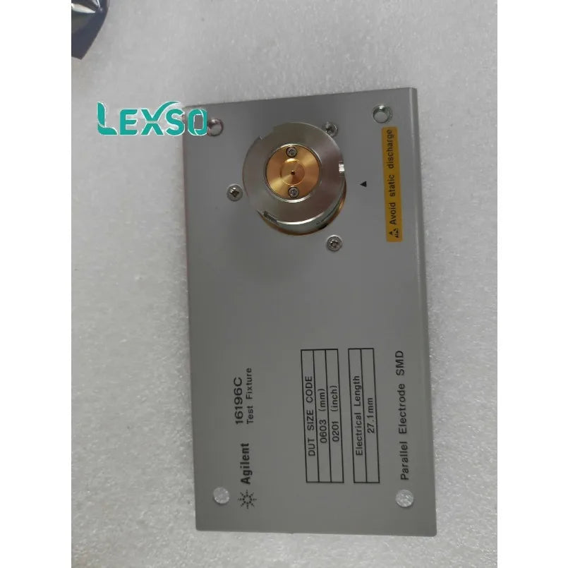 Keysight 16196C Parallel Electrode SMD Test Fixture, with Accurate Correlation up to 3 GHz.    lexso
