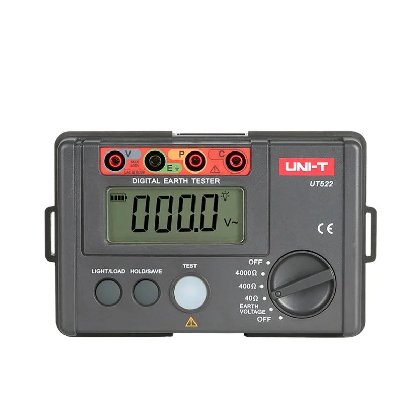 UNI-T UT522 Ground Resistance Tester Low Voltage Display Data Storage Overrange Display Auto Shutdown Earth Resistance Test lexso