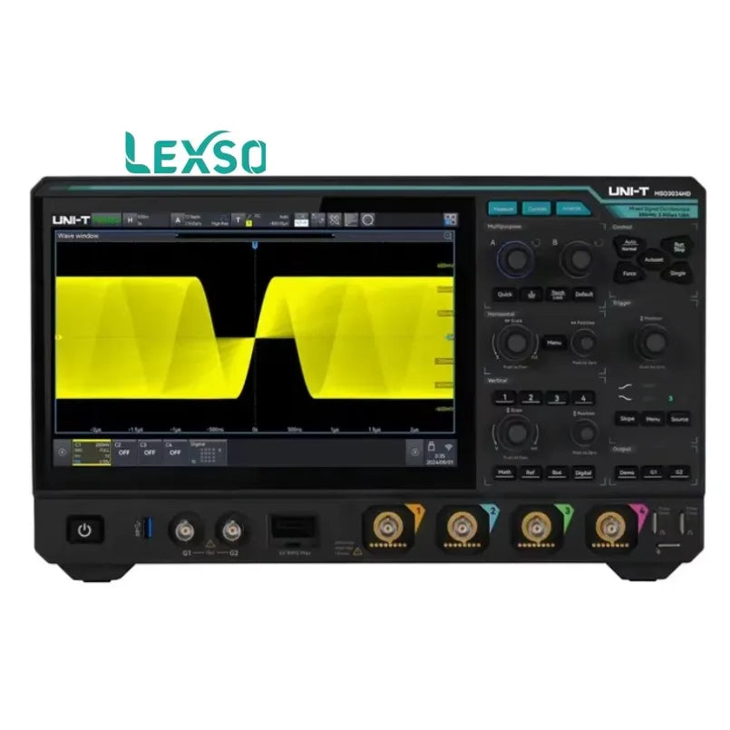 UNI-T MSO3034HD  350MHz, 4+16 Channel, 2.5 GSa/s, 12bit Mixed Signal Oscilloscope with 10.1 Inch Touch Screen Display lexso    ytdi
