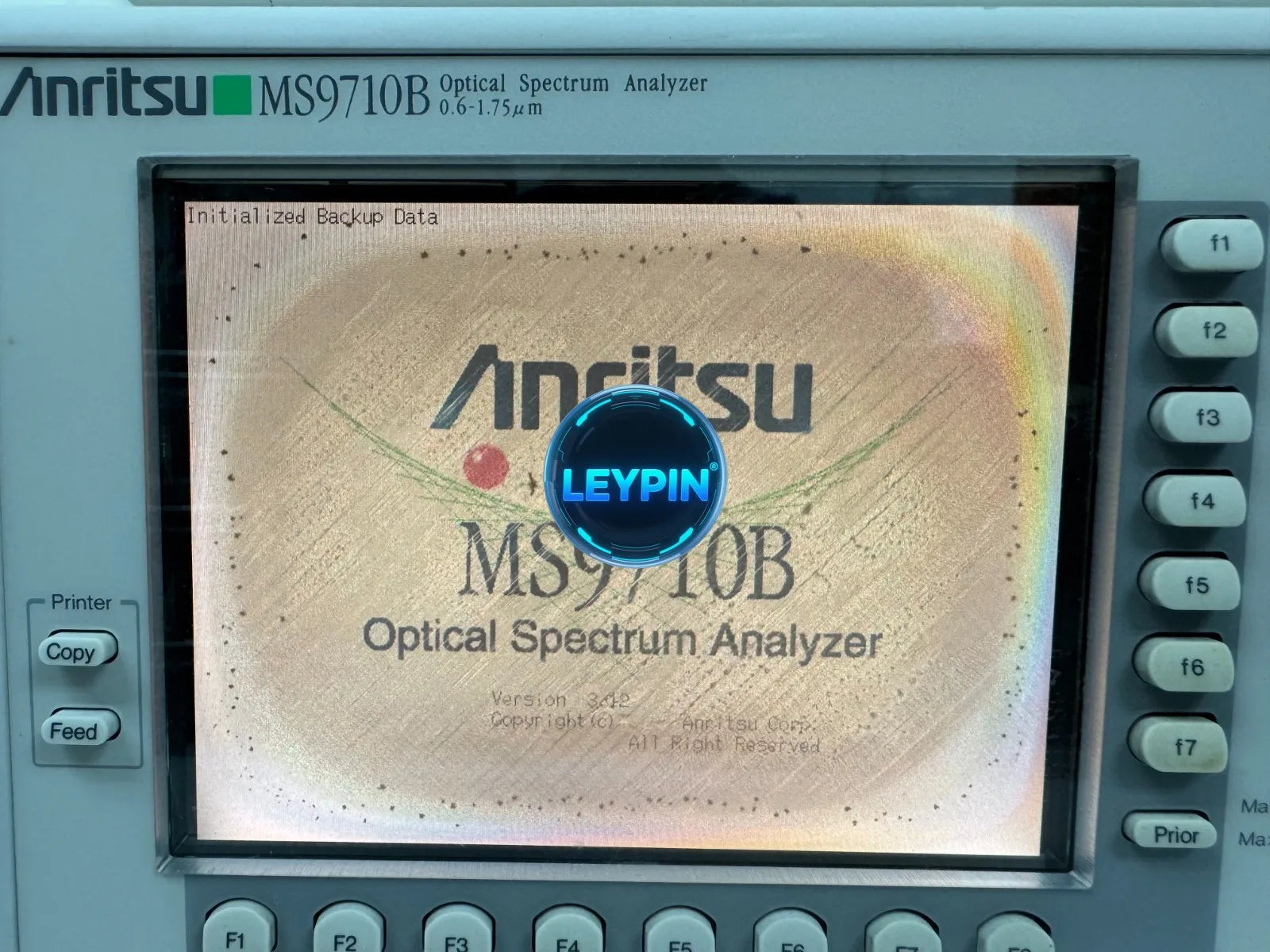 Anritsu MS9710B Optical Spectrum Analyzer 0.6-1.75um with option 13     ytdi