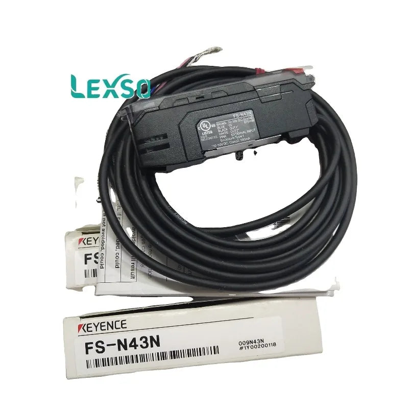 Digital Fiber Optic Sensor FS-N40 Series Fiber Optic Sensor NPN Output Amplifier Cable Type FS-N43N lexso
