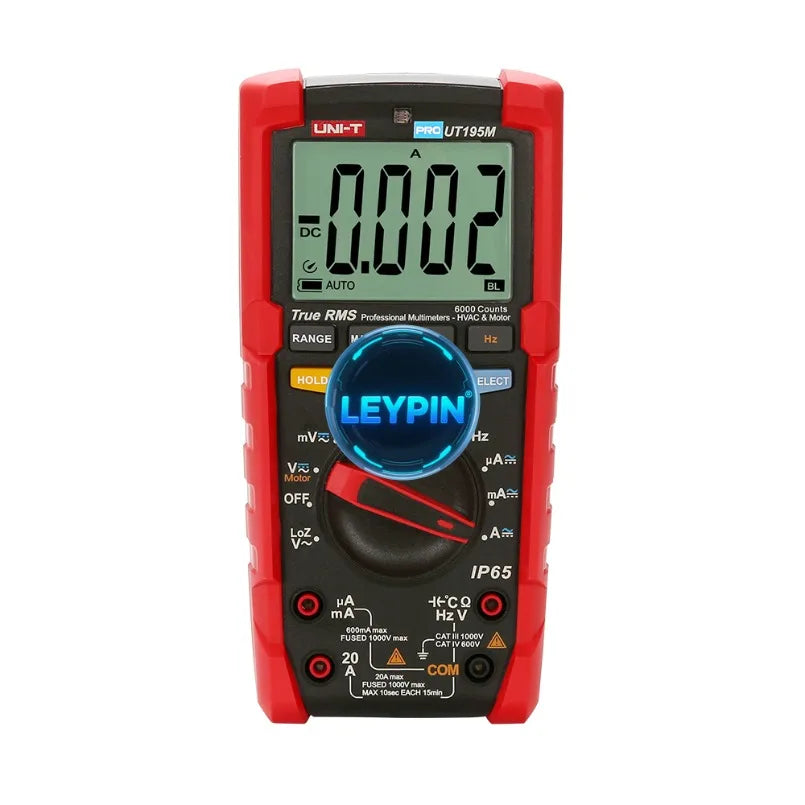 UNI-T UT195M Industrial Waterproof True RMS Digital Multimeter Flashlight Temperature Measurement Best Multimeter  lexso