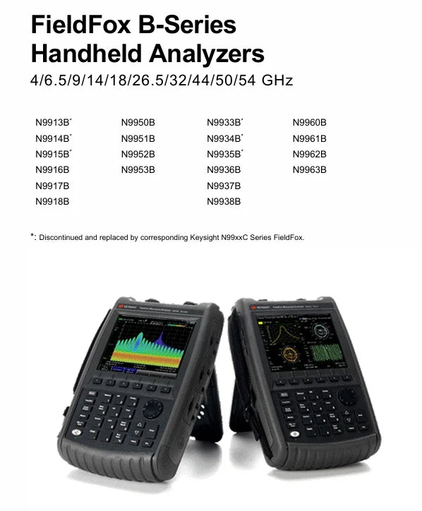 Keysight N9962B FieldFox Handheld N9962B Microwave Signal Analyzer 50 GHz