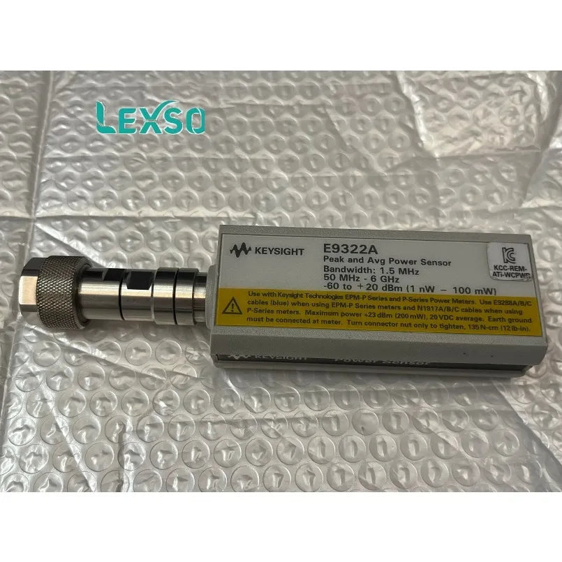 Keysight E9322A Peak and Average Power Sensor, 50 MHz-6 GHz, 1.5MHz Bandwidth   lexso