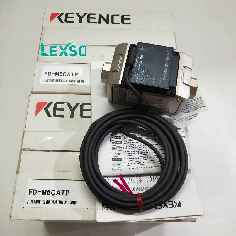 KEYENCE FD-F50 Clamp-on Gas Flow Sensor High Precision Non-contact for Industrial Pneumatic System Monitoring lexso