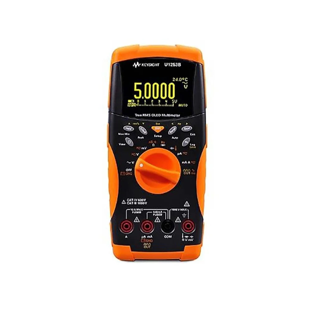 Keysight Technologies U1253B Handheld Digital Multimeter True RMS 10A AC/DC Max 1000V AC Max 1 Year Warranty   ytdi