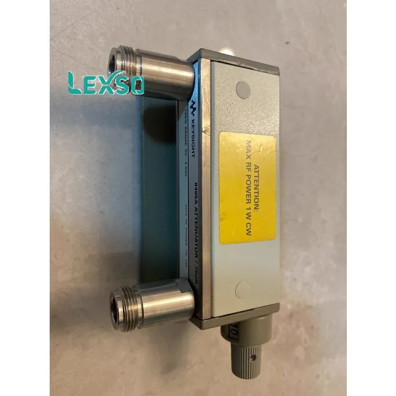 Keysight 8495A Manual Attenuator, Frequency Range: Dc to 4 GHz,Insertion Loss at 0 DB: 0.4 DB + 0.07 DB / GHz, SWR: 1.35  lexso