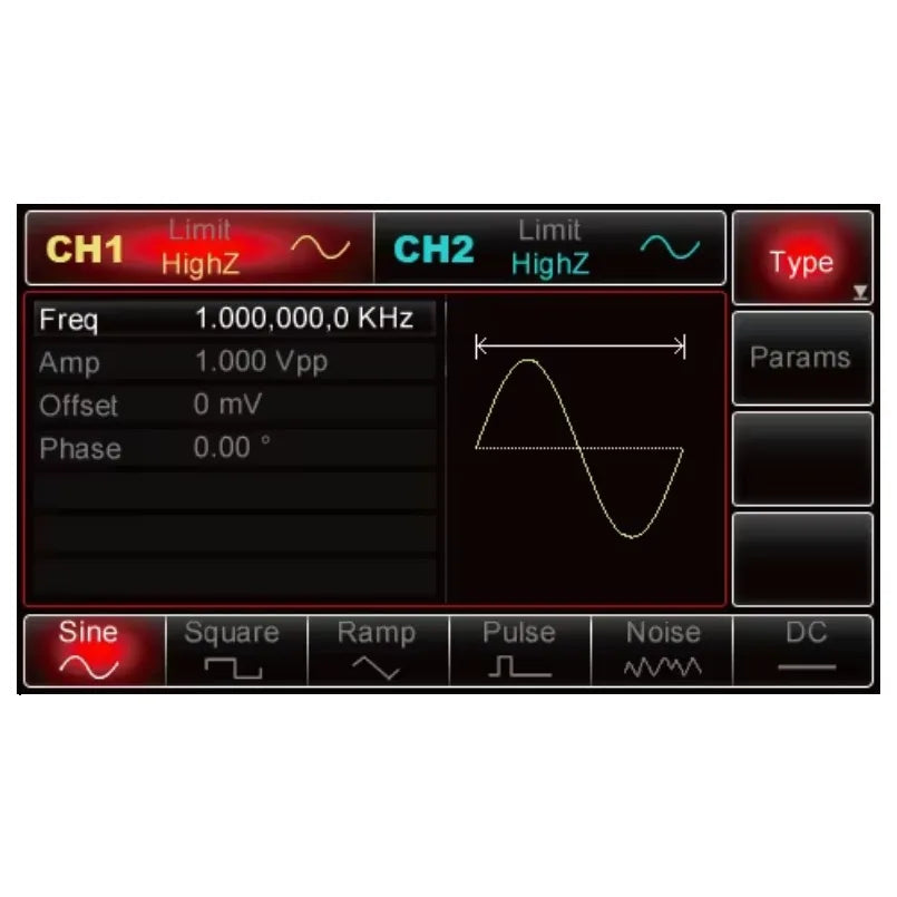 UTG2025A Industrial Precision Arbitrary Waveform Generator 125MSa/s  Maximum Sampling Rate 25MHz Dual-Channel Function Generator lexso
