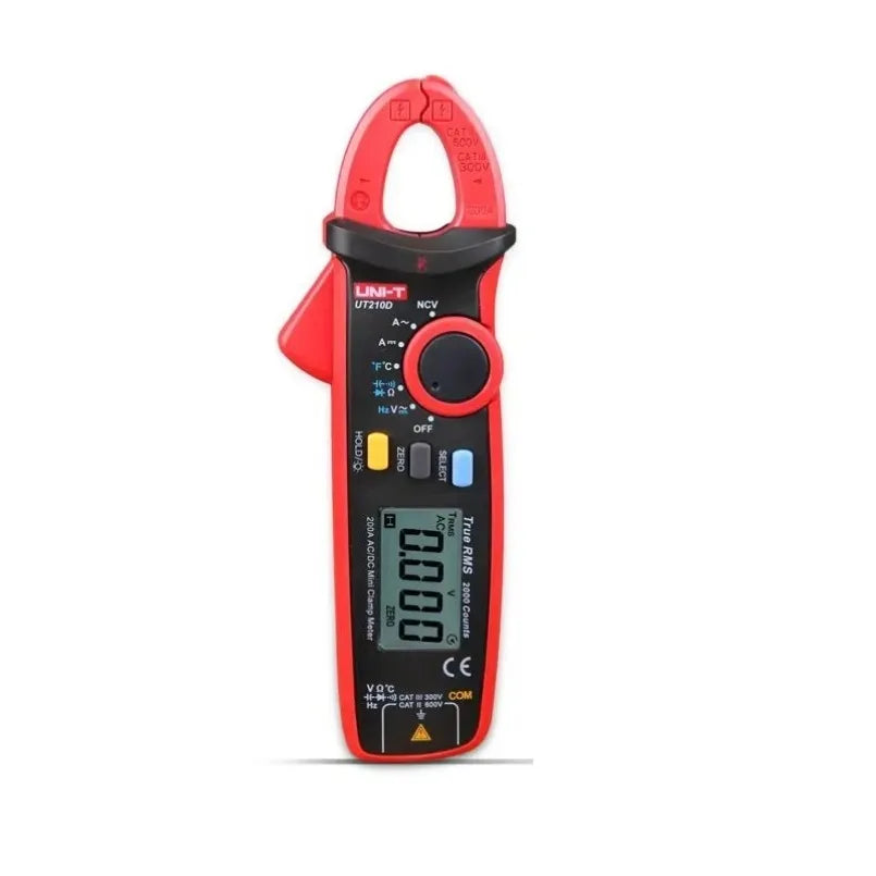Unit-T Ut210D Digital Clamp Meter True Rms Voltage Resistance Capacitance Handheld Electrical Measurement Automatic Range lexso