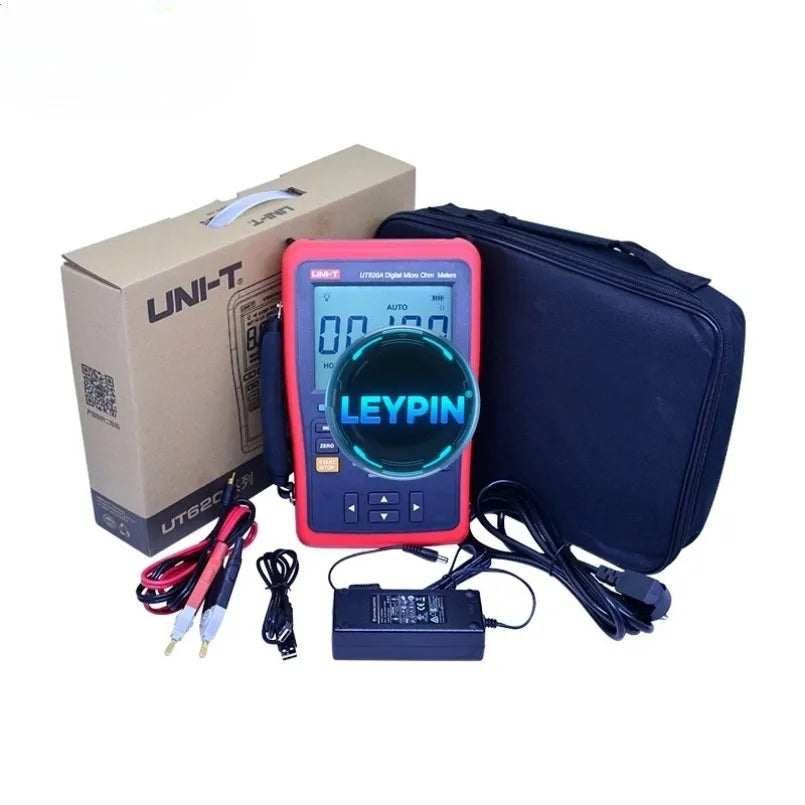 UNI-T UT620A 60000 Counts Digital Micro Ohm Meter Resistance Meter 6.0000K Ohm With High/Low Limit Alarm USB   lexso