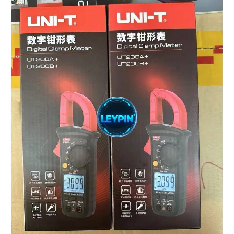 China UNI-T UT200A+/UT200B+ Digital Clamp Meters True RMS Live for Test and Audible/Visual Alarm Functions    lexso