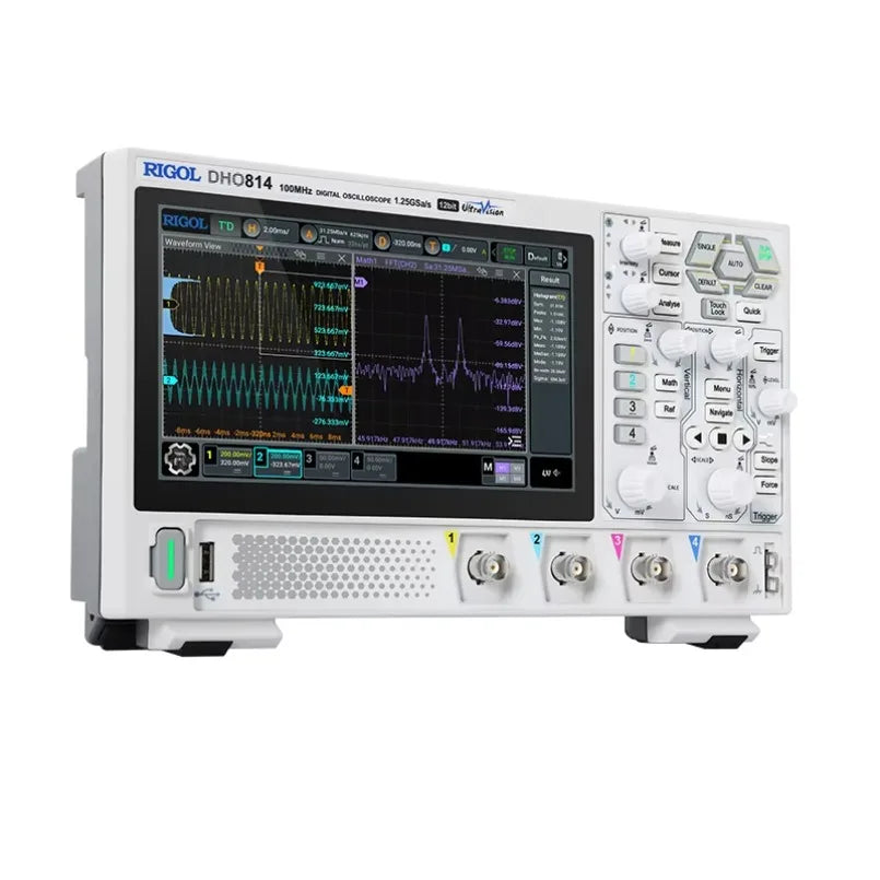 RIGOL DHO812 2 Channel 100Mhz Digital Oscilloscope High-resolution 1.25GSa/s Sample Ratelexso