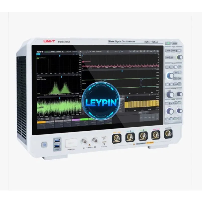 UNI-T MSO7204X 2GHz, 4-Channel, 10 GSa/s Mixed Signal Oscilloscope with 15.6 Inch Touch Screen Display      lexso