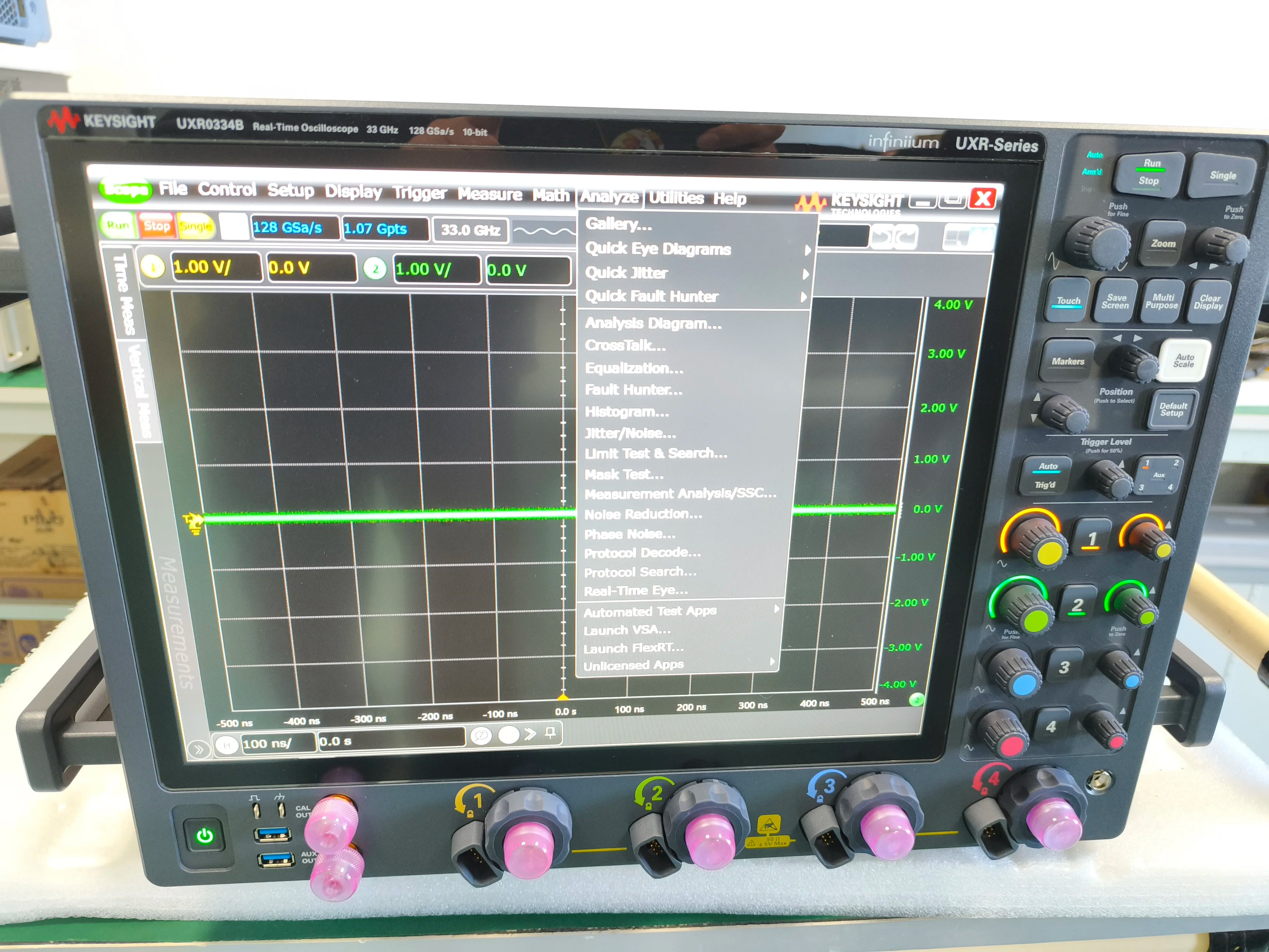 Used Keysight /Agilent UXR0334B Infinium Uxr Series Oscilloscope: 33 GHz, 4 Channels
