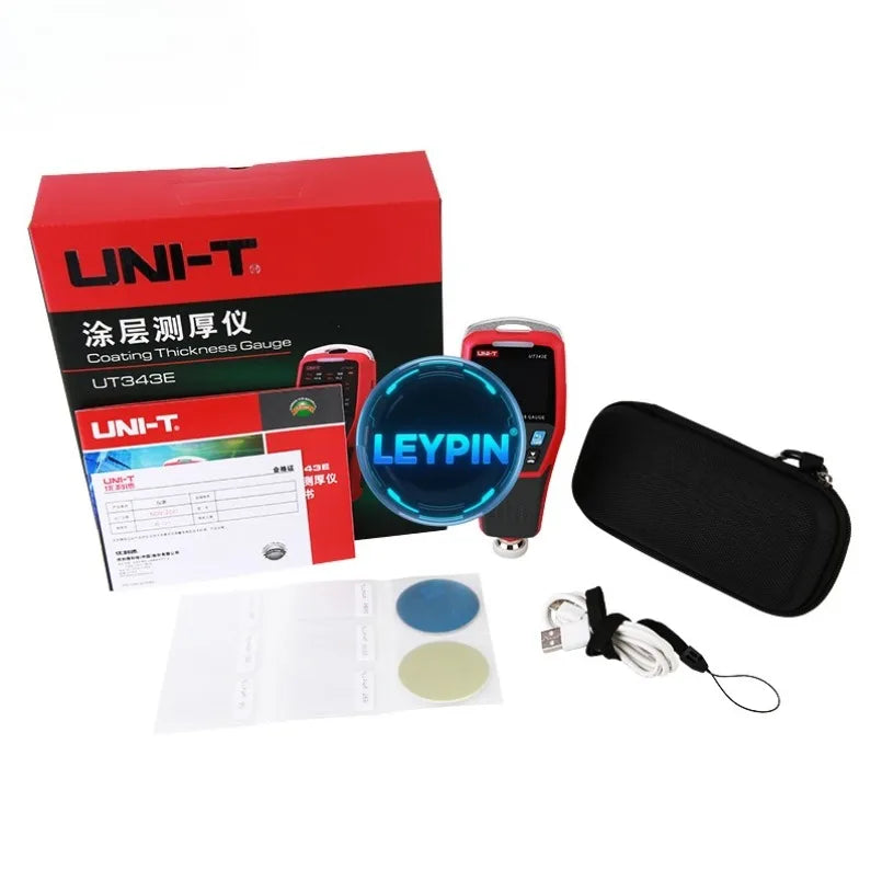 UNI-T UT343E Digital Car Paint Thickness Gauge 2000 Coating Meter Paint Tester with for Bluetooth Flashlight     lexso
