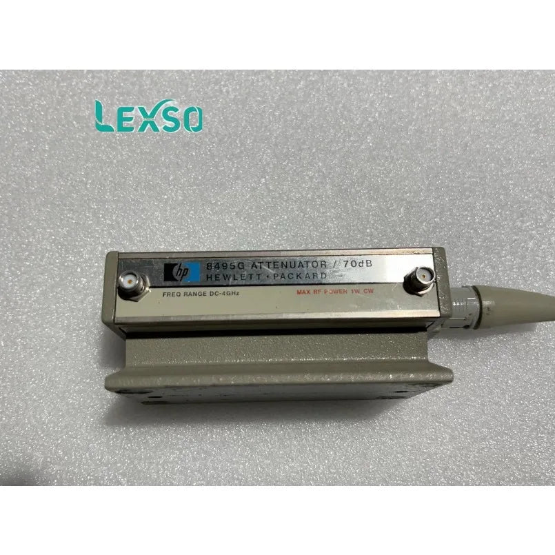 Keysight 8495G Programmable Attenuator, 4 GHz, 70 DB, 10-dB Steps,Maximum RF Input Power: 1 W (average), 100 W (peak)    lexso