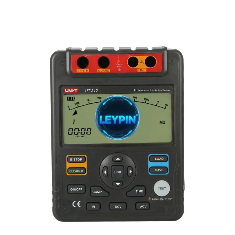 UNI-T UT512 Insulation Resistance Tester USB Interface LCD Backlight Data Storage     lexso