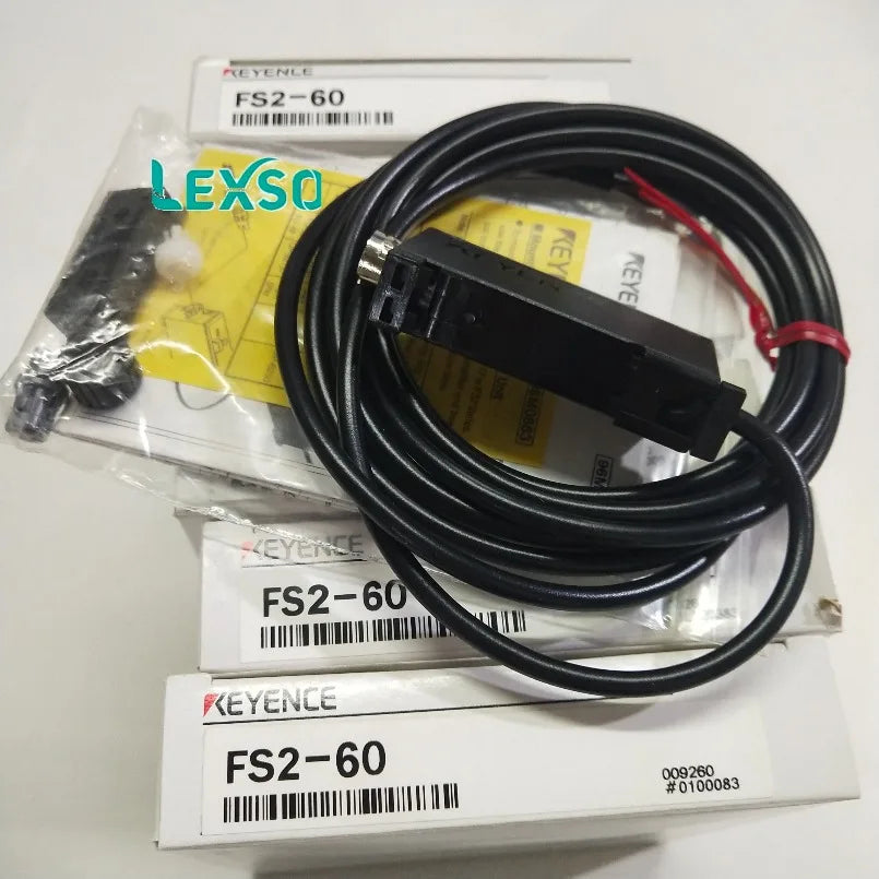 Optical Fiber Sensor Optical Fiber Amplifier Cable Type NPN FS2-60 with High Quality New lexso